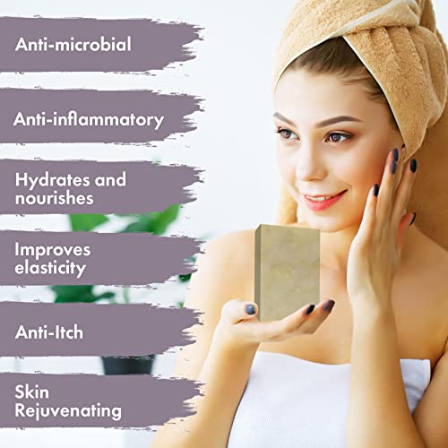 Eczema Soap Bar For Face And Body – All Natural Dermatitis, Psoriasis Treatment For Dry Itchy Flaky Skin Relief – Gentle Detoxifying, Healing, Anti-Itch, Cleansing Skincare Remedy – 4 Oz Eczema Soap Bar Made In Usa (Pack Of 3) #TOP2