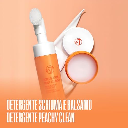 W7 Peachy Clean Balsamo Detergente & Schiuma Detergente Idratante – Rimuove Delicatamente Trucco, Sporco & Impurità - 2