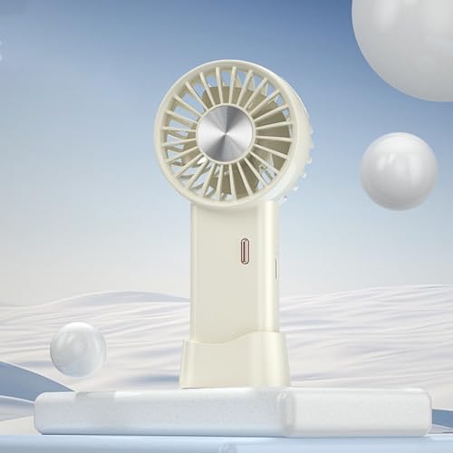 Yhenlovtt Ventilador eléctrico de escritorio portátil de 500 mAh con sensor de hielo de carga USB creativo (blanco) Yhenlovtt Ventilador eléctrico de escritorio portátil de 500 mAh con sensor de hielo de carga USB creativo (blanco)