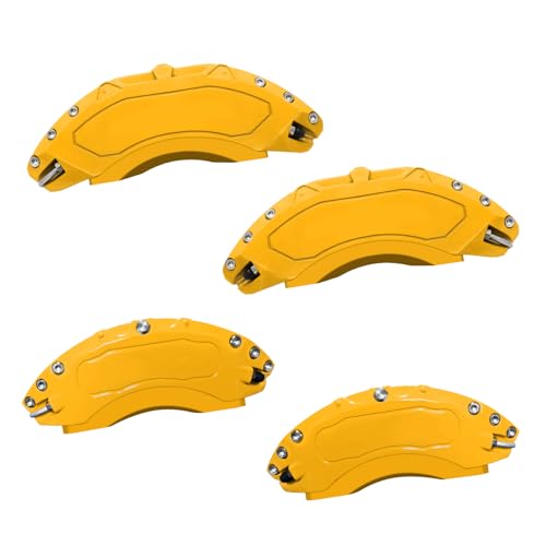 AOOA Yellow Caliper Covers for 2019-2020 Hyundai Santa Fe– DIY Custom Aluminum Caliper Covers, Easy Install, Exterior Upgrad, Sports Car Owners(Set of 4)