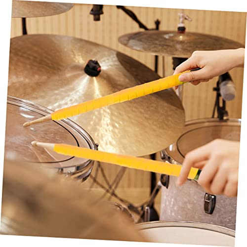 Supvox 4Pcs Anti-Slip Belt For Drum Sticks Non Skid Tape Tennis Tape Ktape Drum Handle Wrap Drumstick Wrap Racquet Grip Drumstick Non-Slip Tape Drum Set Drum Stick Wrap Drum Assistant #TOP6