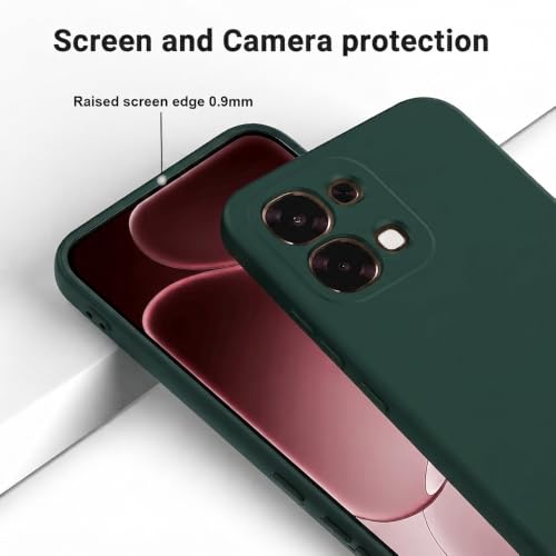 Image of Back Cover Compatible With Vivo T5x 5G /Y51 Pro 5G /iQOO Z11x 5G | Full Camera Protection | Premium Liquid Silicon Case | Flexible Bumper Case for Vivo T5x 5G / Y51 Pro 5G / iQOO Z11x 5G (Green)