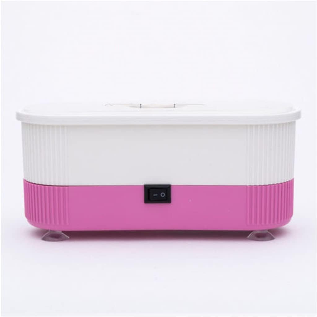 Thick Eyeglass Glasses Cleaner Cleaning Contact Lenses Watch Rings Jewelry Cleaners Machine Jewellery Tools for Jeweler (Color : Pink)