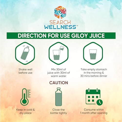 Image of Giloy /Guduchi Ayurvedic Juice 500 ml (Pack of 3) | Natural & Healthy for Blood Purification,Strength & Immunity Booster | Body Detox for Women & Men | Blend of Giloy, Amla & more