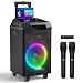 Wireless Portable PA Speaker System with 8'' Woofer Bluetooth Karaoke Machine for Party, Class use, Outdoor Activity, Public Speaking and Stage Performance
