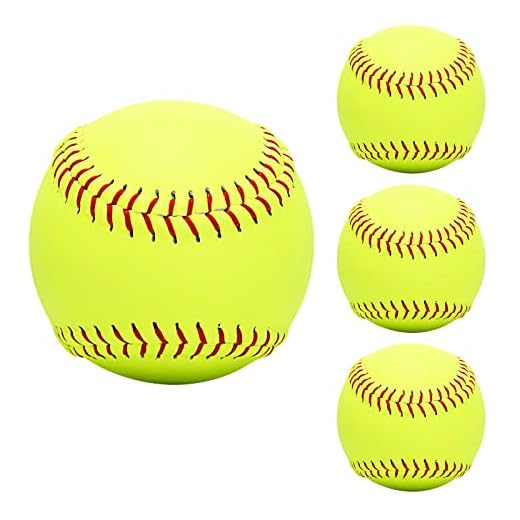 Baisidiwei Practice Softballs Size 12 Inch Softballs. Fastpitch Softballs, Official 12 inch Size and Weight