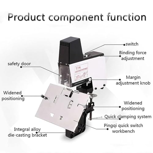 Engrapadora con cabezal único y pedal integrado 6