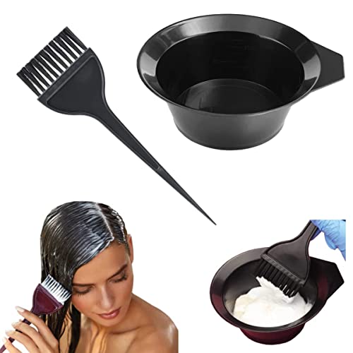 Set de teinture pour cheveux avec pinceau et bol DIY, pour salons et usage domestique, kit de coloration cheveux, kit de Teinture