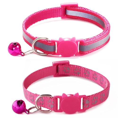 YOUALSO Reflective Cat Collar With Bells