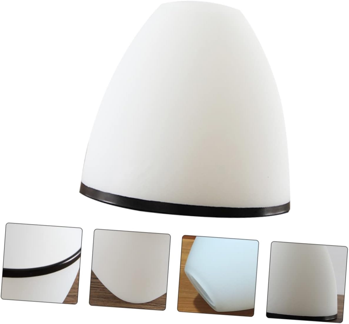 Angoily 1pc Creative Glass Lamp Cover and Black Shade for Chandelier Ceiling Lamps and Wear-resistant Easy to Install for Home Decoration