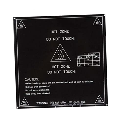 Reprap Mk2b 3d Printer Heated Bed Pcb 12/24v Black Aluminum