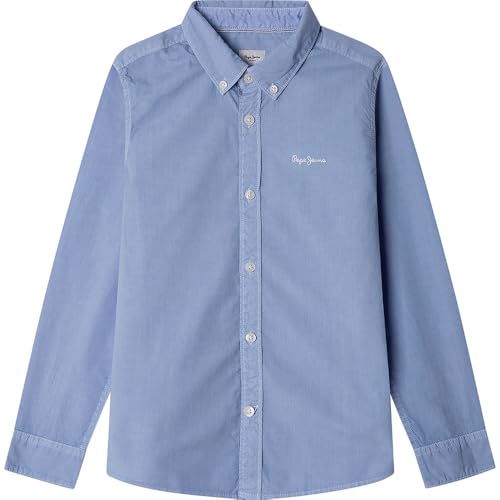 Pepe Jeans Camdem Camicia, Blu, 4 Anni Bambini e Ragazzi