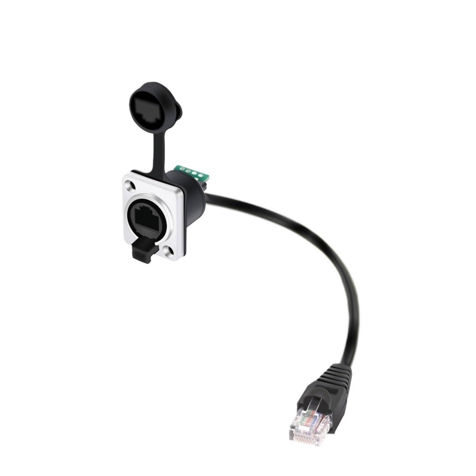 Connecteur RJ45 8P8C CAT5/5E châssis avec câble de 15cm pour panneau réseau