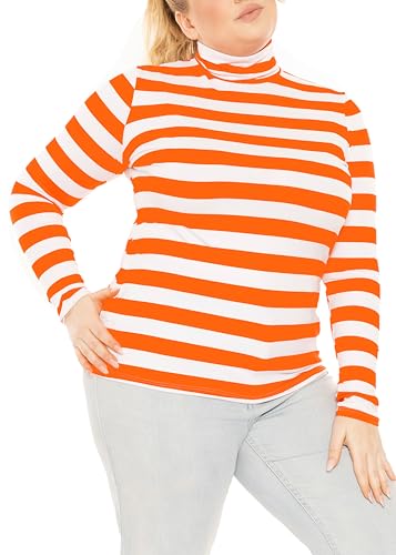 Image of Womens Turtle Neck | Long Sleeve and Sleeveless Top | Plus Size XL-7X | Tops Women White Turtleneck Women