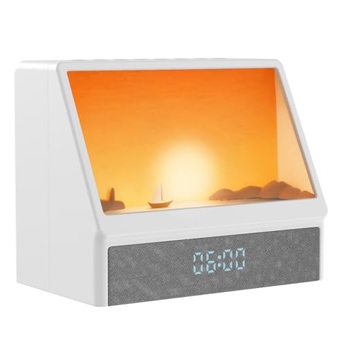 Image of Flymiro Sunrise Alarm Clock with Wake Up Light | White Noise Machine, Bluetooth Speaker