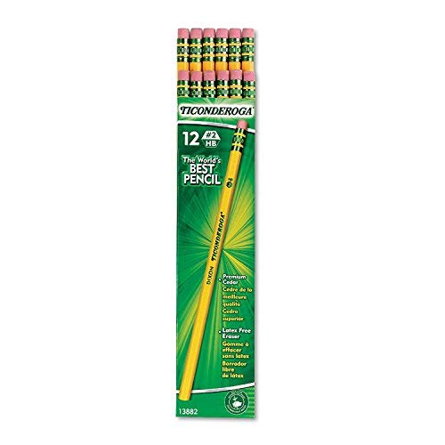 Produkt ołówków Ticonderoga, HB #2, żółta beczka, 96 karatów