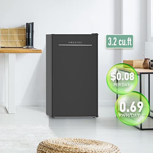 Mini Fridge With Freezer, 3.1 Cu.ft Single Door Mini Refrigerator With One-Touch Easy Defrost, Compact Small Refrigerator For Dorm, Bedroom, Office, Energy Saving, Black #TOP6