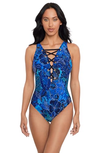MagicSuit Women's Swimwear Juxtapose Steffi Soft Cup Lace Up One Piece Swimsuit