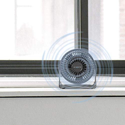 Air Monster 4 Inch Personal Desk Fan Quiet, Personal Fan, Table Fan, Tabletop Fan, Plug In Fan With 1 Speed Setting, Adjustable Tilt, Etl, Black #TOP4