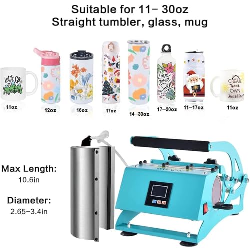 Tumbler Heat Press 30 oz Máquina de Sublimación miniatura 3