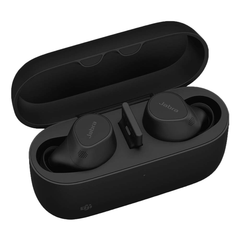 Jabra 20797-989-999 Evolve2 Buds USB-A UC 20797-989-999 Fully Wireless Earbuds with 2 Year Warranty – Unified Communications Certified, Black, 19mm x 16mm, 18mm