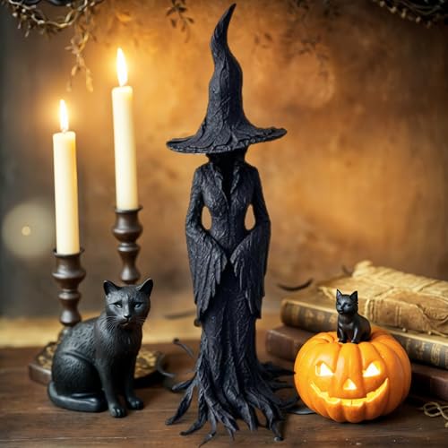 OTTNSA Cracker Barrel Witch Statue – Halloween Witch Statue 19.69