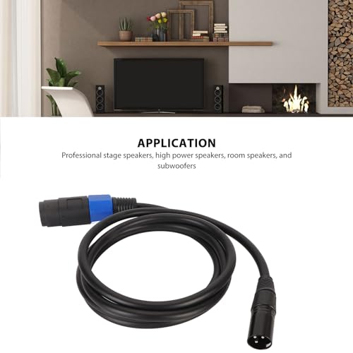 Female to XLR Male Cable, XLR 3Pin Male to Female Microphone Extension Cable for Live Sound Stage for Stage Speaker High Power Loudspeaker Mic by Bewinner - Image 3