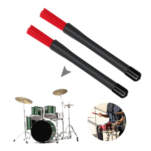 Baquetas para percusión rojas 3 piezas 23.5 cm miniatura 5