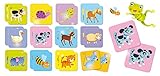 Lisciani - CAROTINA BABY - Baby Memo - Tiere - 24 Karten - Lernspiel für Kinder von 1 bis 4 Jahren - Pädagogisches Gesellschaftsspiel - Gedächtnis-und Denkspiel - Fördert Konzentration &Gedächtnis