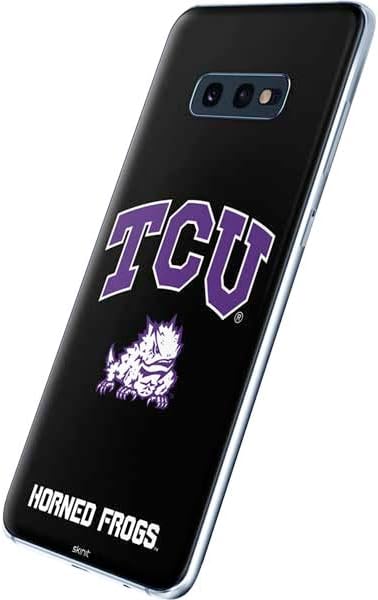 Skinit Decal Phone Skin Compatible with Samsung Galaxy S10e - Officially Licensed College TCU Horned Frogs Logo Design