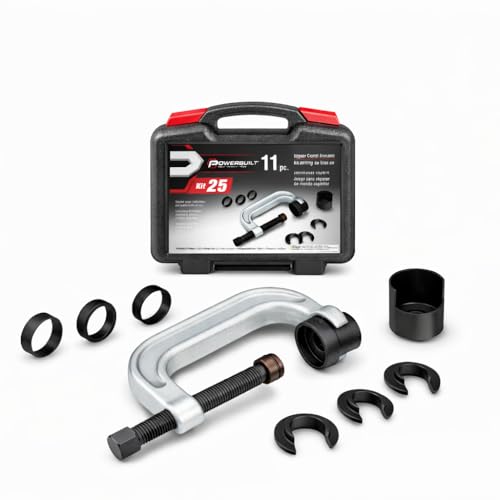 Clunk or Knock Noise When Turning (Replace Steering Gear Bushing) - 2007-2017 Buick Chevrolet GMC Saturn 10 Powerbuilt Upper Control Arm Bushing Service Tool Set for Ford, GM and Chrysler, Remove and Install Car Bushings, 648604