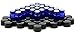 Vivaplex, 24, Cobalt Blue, 1 ml (1/4 Dram) Glass Bottles, with Orifice Reducers and Black Caps