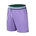 Baisile Reversible Basketball Shorts Men Mesh Gym Sports Workout Training Casual Fashion Short with Pockets and Drawstring-Green-M