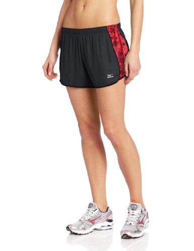Short Mizuno running femme Drylite Mustang pour courir en été