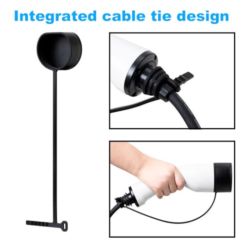 LOTHID Silikon-Schutz für E-Auto-Ladekabel - wasserdichte & staubdichte Steckerabdeckung mit Berührungsschutz | Weiches hitzebeständiges Material | Kompatibel mit Typ2 Ladeanschlüssen