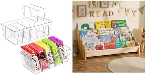 Puricon Pantry Organization and Storage Bins for Kitchen Fridge Countertop Cabinet Bundle 4-Tier Kids Bookshelf image 5