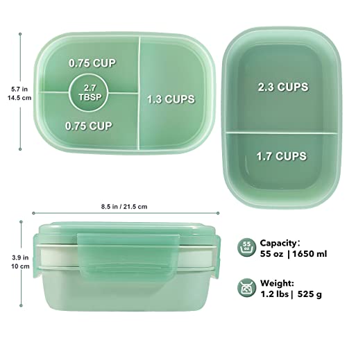 Caperci Stackable Bento Box Adult Lunch Box thumb #4