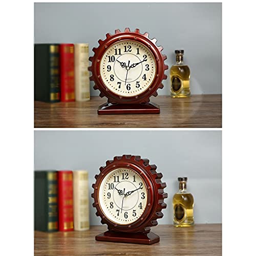 Reloj de mesa vintage JFDBGU un regalo especial de manualidades para el hogar 5