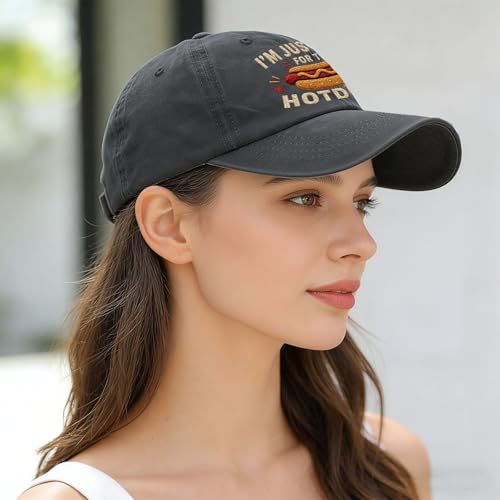 Image of 4th of July 250th Anniversary Dad Hats - Just Here for the Fireworks, Fireworks Director - Patriotic Baseball Cap