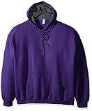 Fruit of the Loom Men's Sofspun Fleece Hoodie, Pullover-Purple, Medium