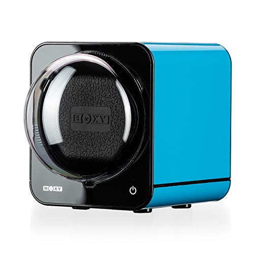 Abest Boxy Watch Winder Add-On Unit for Fancy Brick Watch Winder Series (Without AC Adapter, Blue)