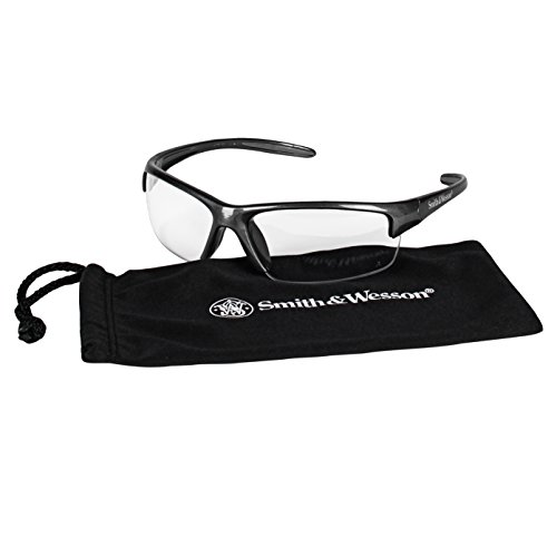 Smith and Wesson Safety Glasses (21294), Equalizer Safety Eyewear, Clear Lens, Gunmetal Frame, 12 Pa