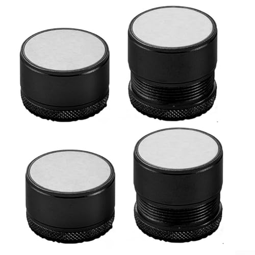Paquete de 4 elevadores de cama ajustables de 27 a 40 mm, elevadores de patas de muebles de metal resistentes con almohadillas de reducción de ruido para sofá, mesa, para una altura de fácil