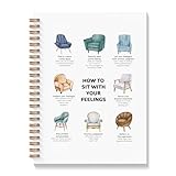 BAYOGITA How to Sit With Your Feelings Mental Health Spiral Notebooks, Mental Health Journal for Women Men, Therapy Therapist Counselor Office Must Haves, 5.5x8.3 Inches