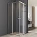Produktbild Duschkabine 75x80cm Eckeinstieg mit Schiebetür 6mm ESG Glas Duschabtrennung Dusche Duschwand Höhe 185cm