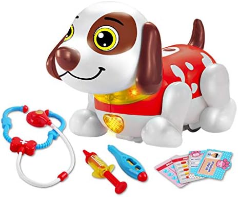 deAO Interactive Dog Vet Care Play Set Kit for Educational Learning and Pretend Play for Kids