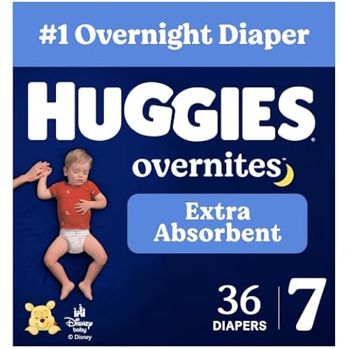 Huggies Overnites Diapers Size 7, 36 Count