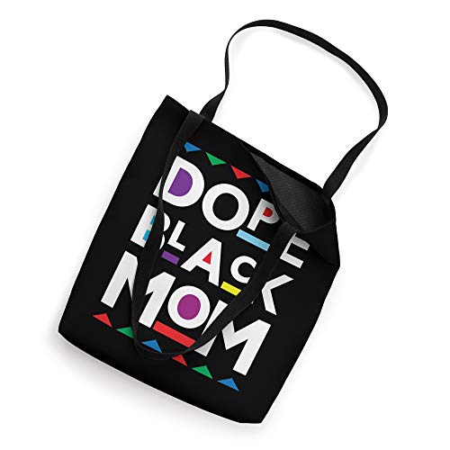 Bolso tote para mamá negro con diseño 'Dope Black Mom' miniatura 2