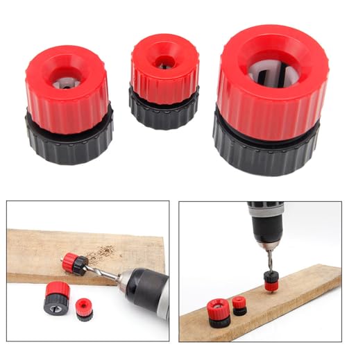 Miniatura 2 de Nuanzhiyuan 3 Collares De Tope De Broca De 3 A 13 Mm, Ajustable, Tope De Profundidad Para Carpintería, Accesorios De Carpintería, Herramienta De Carpintería