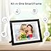 32GB 10.1 Inch WiFi Digital Picture Frame with 1280x800 HD IPS Touch Screen, Send Photo or Videos via App or Email,Support USB Drive/SD Card Extend Storage,Auto-Rotate,Wall Mountable